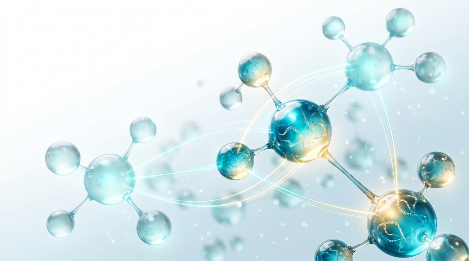 Carte des principales familles de peptides de recherche illustrée en nœuds moléculaires — Guide Peptide